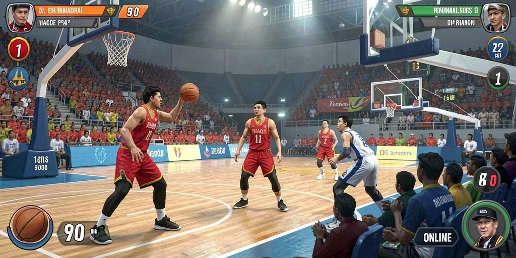 Tampilan grafis yang menakjubkan dalam permainan.