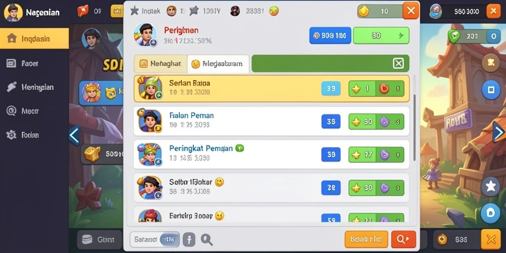 Tampilan menu utama 888FW yang menarik.