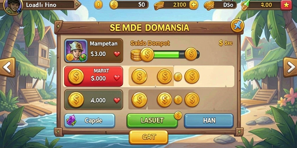 Tampilan menu utama GEBYAR4D yang menarik.