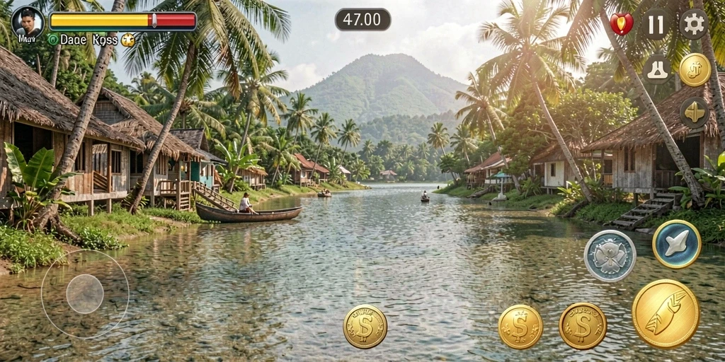Tampilan menu utama yang menarik dan intuitif.