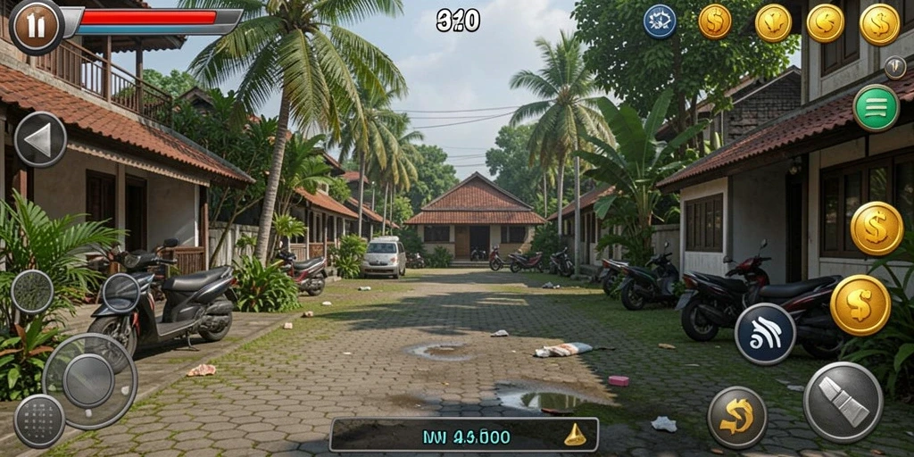 Tampilan antarmuka yang intuitif dan berwarna-warni.