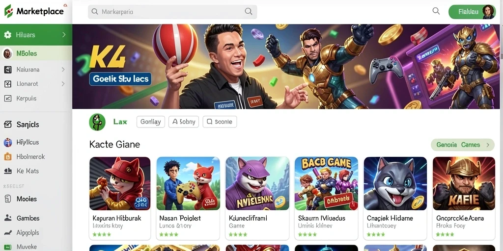 Screenshot menampilkan karakter utama dalam aksi.