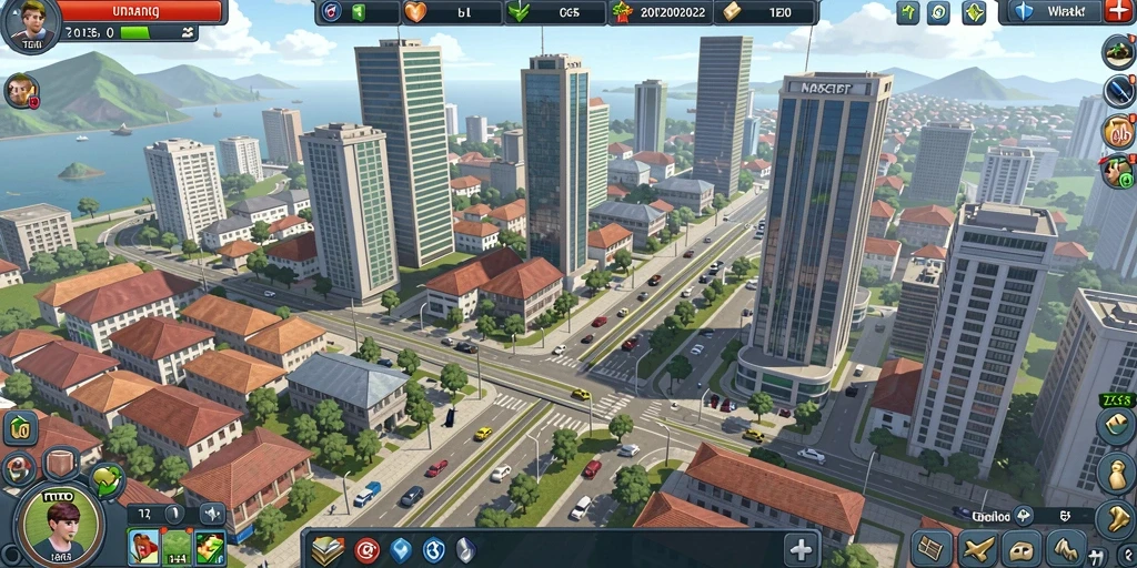 Screenshot ini menunjukkan karakter utama dalam aksi.