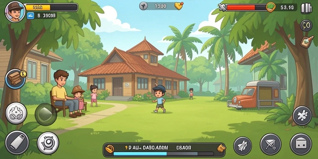 Tampilan karakter utama dalam game MT777.