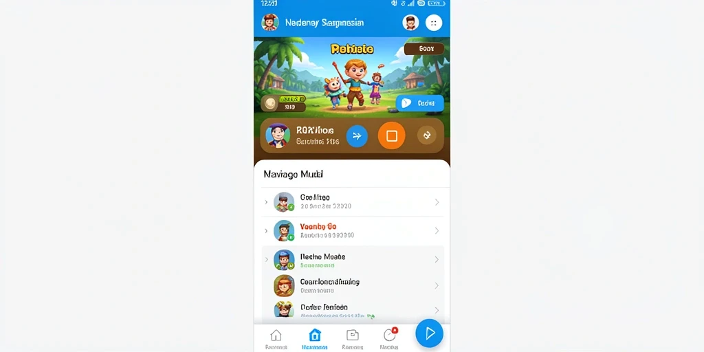 Tampilan antarmuka game yang intuitif.