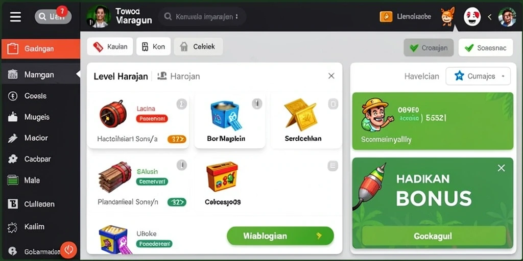 Tampilan antarmuka yang menarik dan mudah digunakan.
