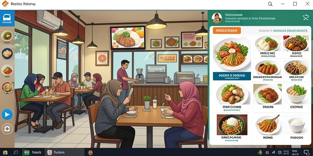 Tampilan antarmuka yang sederhana dan mudah dipahami.