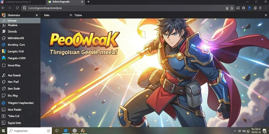 Screenshot aplikasi menunjukkan antarmuka utama yang menarik.
