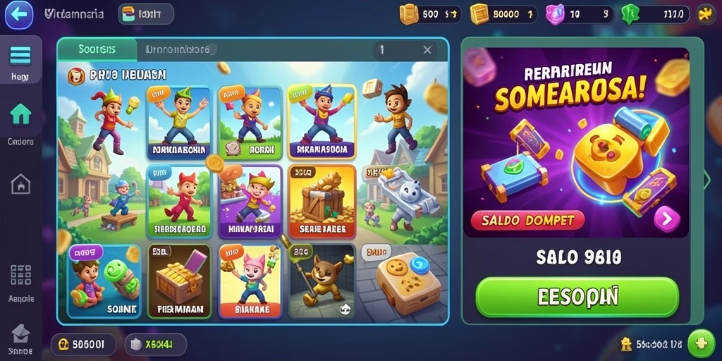 Screenshot menunjukkan tampilan level awal dalam permainan.